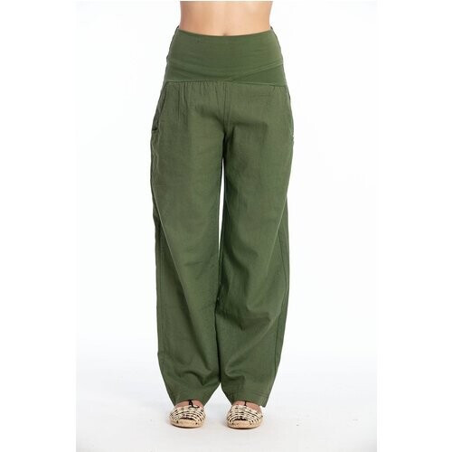 RAVENS VIEW IBIZA dames vegan Broek Elba Bosgroen Tweedehands