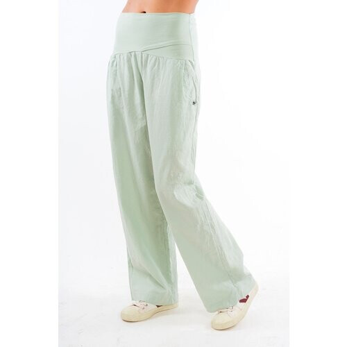 RAVENS VIEW IBIZA dames vegan Broek Elba Light Aloe Groen Tweedehands