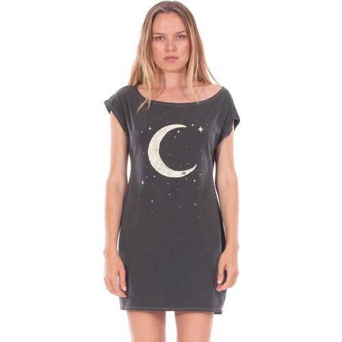 RAVENS VIEW IBIZA dames vegan Jurk Moon Antraciet Grijs Tweedehands