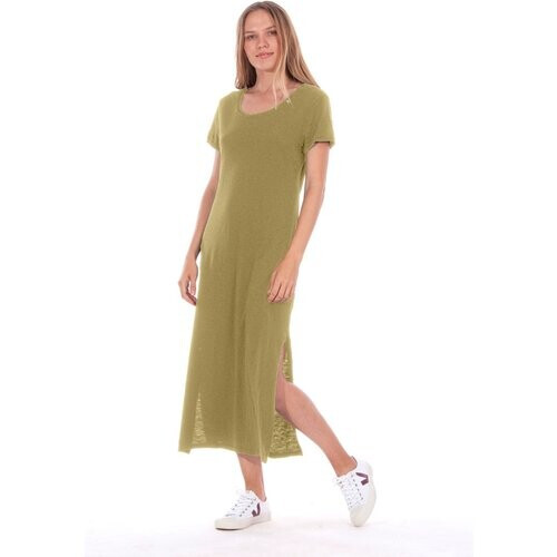 RAVENS VIEW IBIZA dames vegan Jurk Uma Dark Aloe Groen Tweedehands