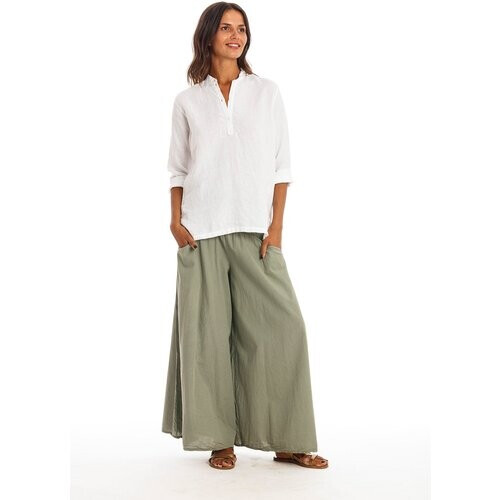 RAVENS VIEW IBIZA dames vegan Overhemd Lian Wit Tweedehands