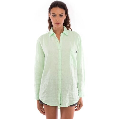 RAVENS VIEW IBIZA dames vegan Overhemd Monet Mintgroen Tweedehands