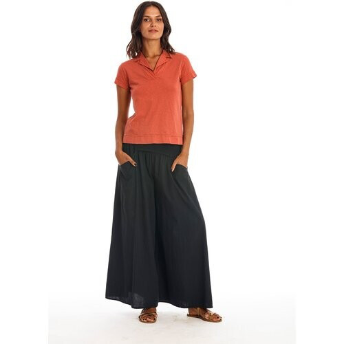 RAVENS VIEW IBIZA dames vegan Poloshirt Alexa Earth Rood Tweedehands