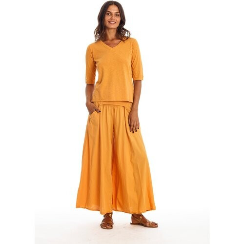 RAVENS VIEW IBIZA dames vegan Top Lisa Goud Zand Geel Tweedehands