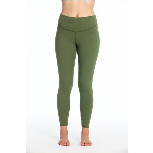 RAVENS VIEW IBIZA dames vegan Yoga Legging Plus Bosgroen Tweedehands