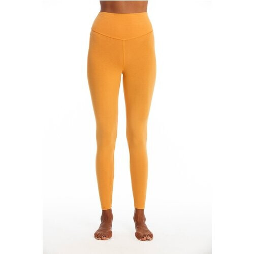 RAVENS VIEW IBIZA dames vegan Yoga Legging Plus Goud Zandgeel Tweedehands