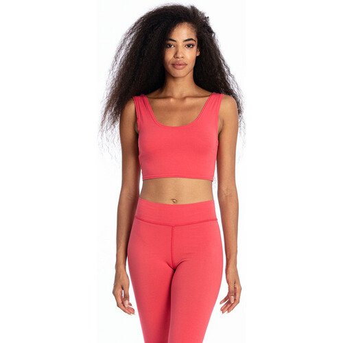 RAVENS VIEW IBIZA dames vegan Yoga Top Elektrisch Rood Tweedehands