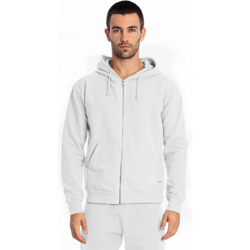 RAVENS VIEW IBIZA mannen vegan Hoodie Met Rits Ibiza Wit Tweedehands