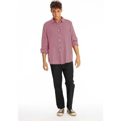 RAVENS VIEW IBIZA mannen vegan Overhemd Alain Malva Violet Tweedehands