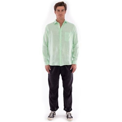 RAVENS VIEW IBIZA mannen vegan Overhemd James Mint Groen Tweedehands