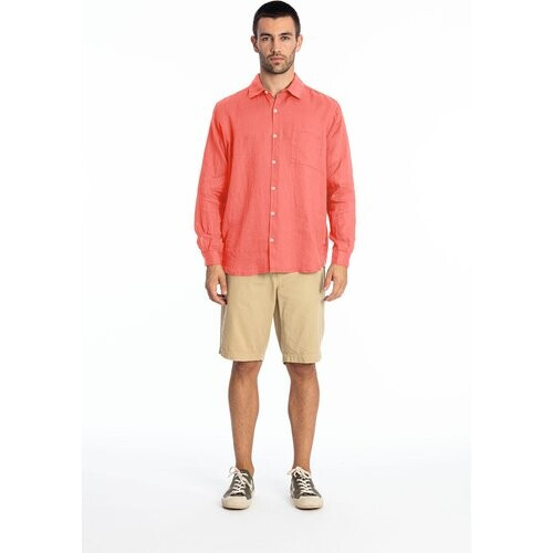 RAVENS VIEW IBIZA mannen vegan Overhemd Lennon Coral Clay Tweedehands