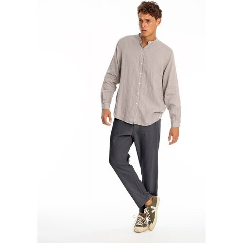 RAVENS VIEW IBIZA mannen vegan Overhemd Serge Steengrijs Tweedehands