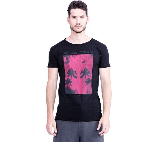 RAVENS VIEW IBIZA mannen vegan T-Shirt De Zwarte Van De Nachten Van De Mysticus Tweedehands