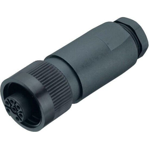 RD24 - Female Cable Connector - 6+PE Contacts IP67 Screw Clamp 12.0-14.0 mm Cable Outlet Tweedehands