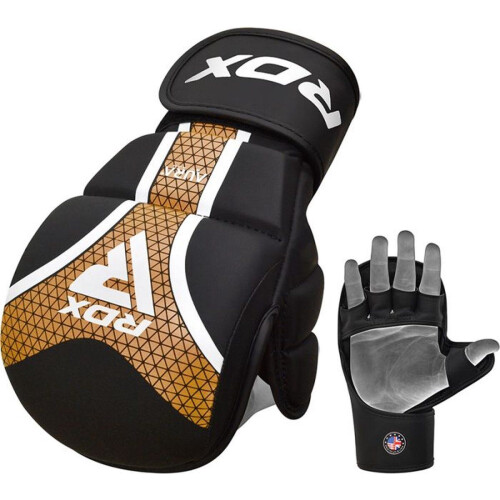 RDX Sports Aura+ T-17 Shooter - MMA Handschoenen - Goud - Maat S
