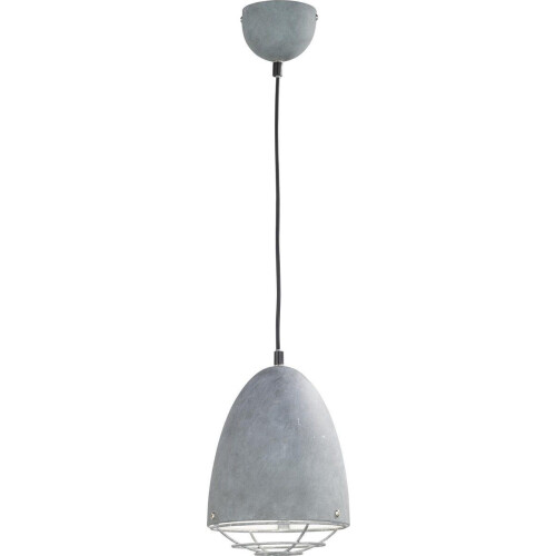 Reality Cammy - Hanglamp - Industrieel met beschermrooster - Betonlook