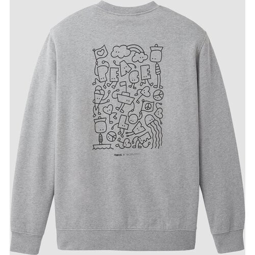 Recolution dames vegan Sweatshirt Tamarillo Maens Grijs GemÃªleerd Tweedehands