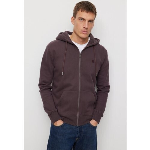 Recolution mannen vegan Hoodie Vest Birch Donker Druif Tweedehands
