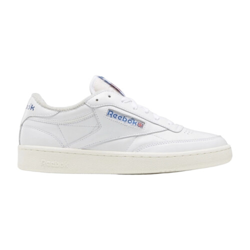 Reebok Club C 85 Heren Sneaker– Maat 39 – White/Chalk/Kinetic Blue Tweedehands