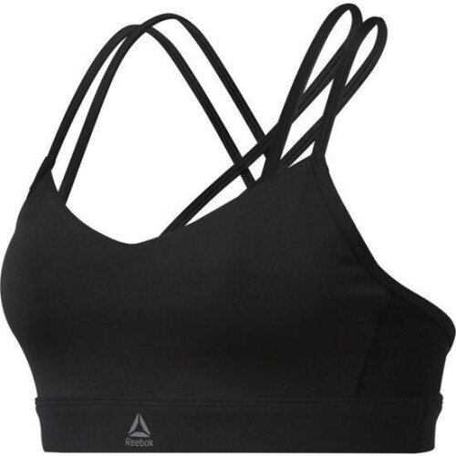 Reebok Hero Strappy Padded Bra - Dames Sportbeha - Zwart - Maat L