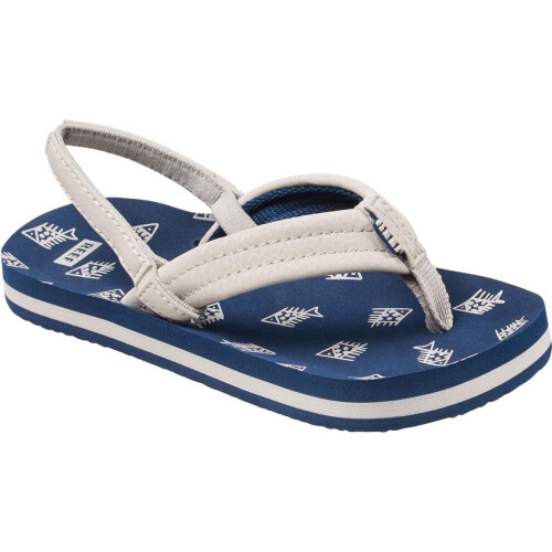 Reef AHI - Slippers - Removable backstrap - Navy Fish