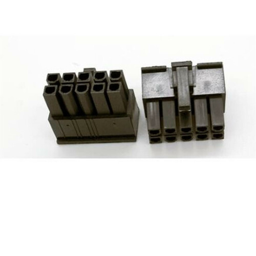 Refurbished 10 pin Male Power Supply Connector Socket Black for PSU