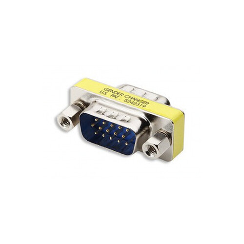 Refurbished 15 HD VGA Gender Changer Adapter Male-Male Tweedehands
