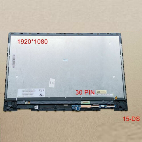 Refurbished 15.6" FHD COMPLETE LCD DIGITIZER ASSEMBLY WITH FRAME DIGITIZER BOARD FOR HP ENVY X360 15-DS 30PIN Tweedehands