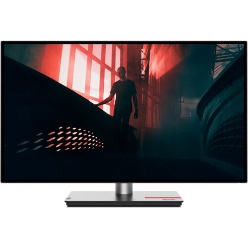 Refurbished 27-inch Lenovo ThinkVision P27Q-30 2560 x 1048 LED Beeldscherm Grijs Tweedehands