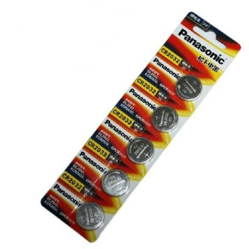 Refurbished 5 pcs Panasonic Button cell CR1620 Battery cmos 3V Tweedehands