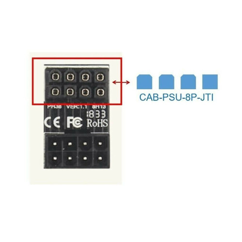 Refurbished 8 Pin Graphic Card PSU Port 180 Turning Adapter F/M, in Tweedehands