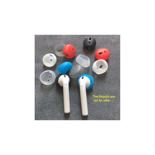 Refurbished A Pair of Anti-Slip Covers for Airpods & Earpods, Transparent. Tweedehands