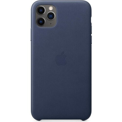 Refurbished Apple Hoesje iPhone 11 Pro Max Hoesje - Leer Blauw Tweedehands