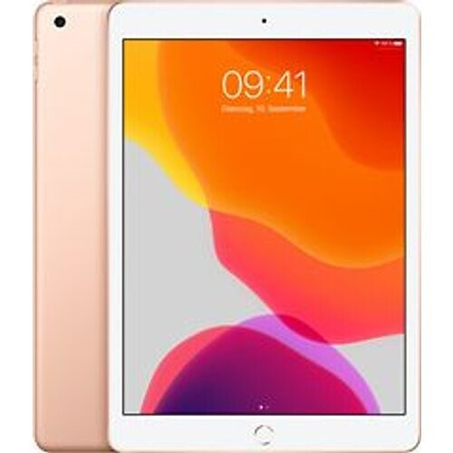 Refurbished Apple iPad 10,2 128GB [wifi, model 2019] goud Tweedehands