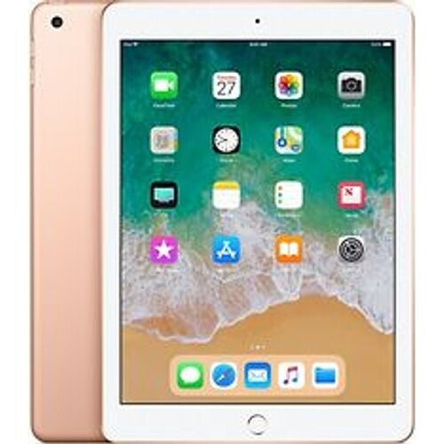 Refurbished Apple iPad 9,7 128GB [wifi, model 2018] goud Tweedehands