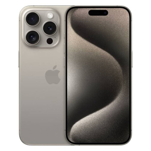 Refurbished Apple iPhone 15 Pro - 128GB - Naturel titanium - 2 jaar Garantie Tweedehands