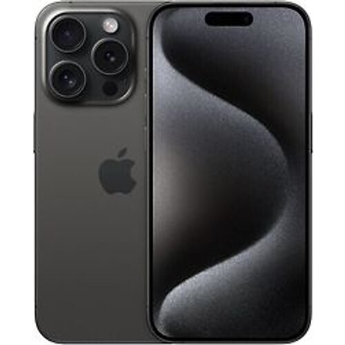 Refurbished Apple iPhone 15 Pro 256GB zwart titanium Tweedehands
