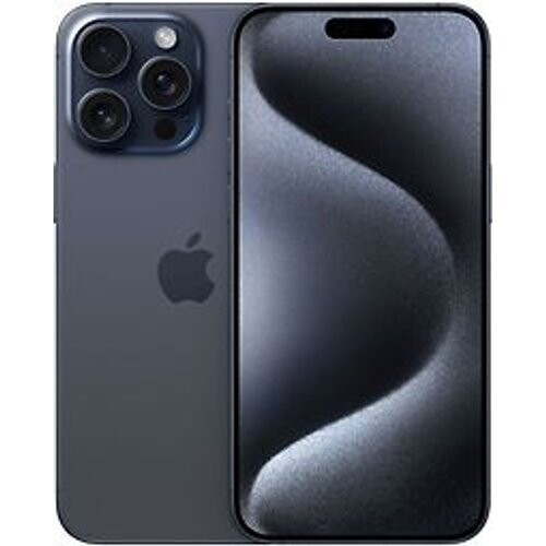 Refurbished Apple iPhone 15 Pro Max 1TB blauw titanium Tweedehands