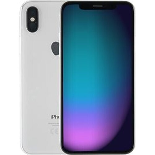 Refurbished Apple iPhone X 256GB zilver Tweedehands