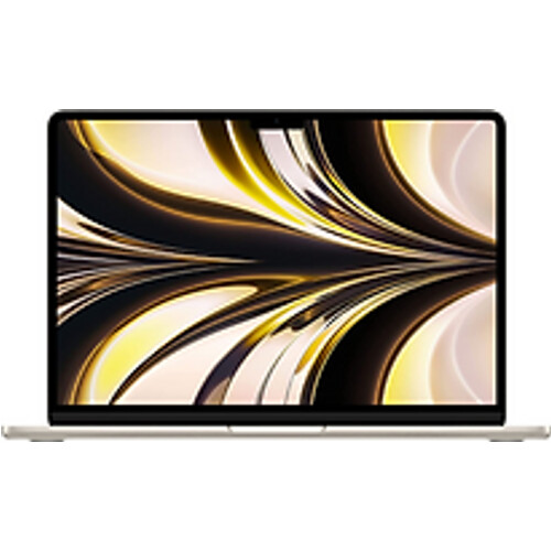 Refurbished Apple MacBook Air 13.6 (Liquid True Tone Retina Display) M2 (8-Core GPU) 8 GB RAM 256 GB SSD [Mid 2022, Engelse toetsenbordindeling, QWERTY] sterrenlicht Tweedehands