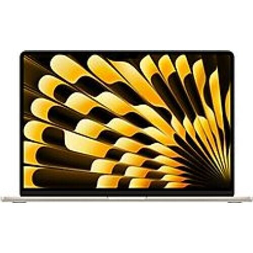 Refurbished Apple MacBook Air 15.3 (Liquid True Tone Retina Display) M2 (8-Core CPU, 10-Core GPU) 8 GB RAM 256 GB SSD [Mid 2023, Engelse toetsenbordindeling, QWERTY] sterrenlicht Tweedehands