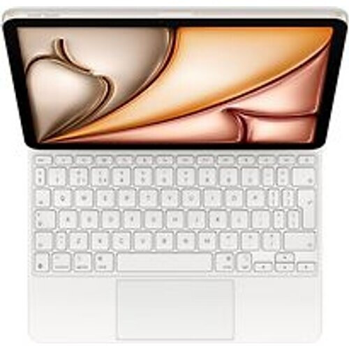 Refurbished Apple Magic Keyboard voor iPad Air 11 (M3) [Engelse toetsenbordindeling, QWERTY] wit Tweedehands
