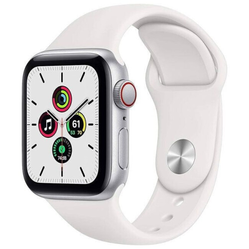 Refurbished Apple Watch SE (2020) - 40mm Cellular - Zilver Tweedehands