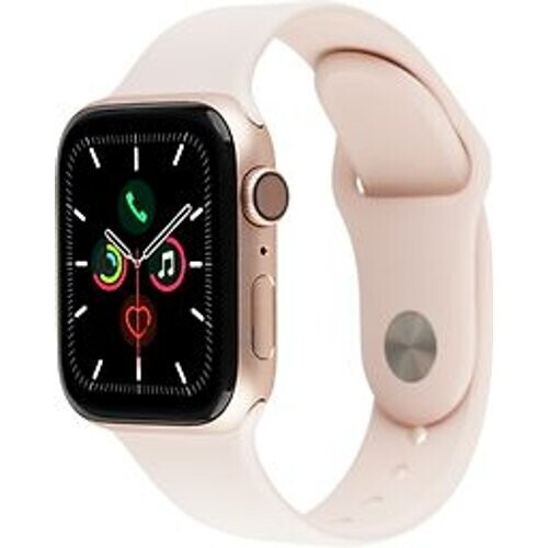 Refurbished Apple Watch Series 4 44 mm aluminium goud met sportarmband [wifi] roségoud Tweedehands