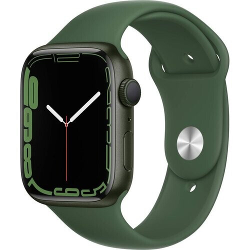 Refurbished Apple Watch Series 7 (2021) GPS 45 mm - Aluminium Groen - Sportbandje Groen Tweedehands