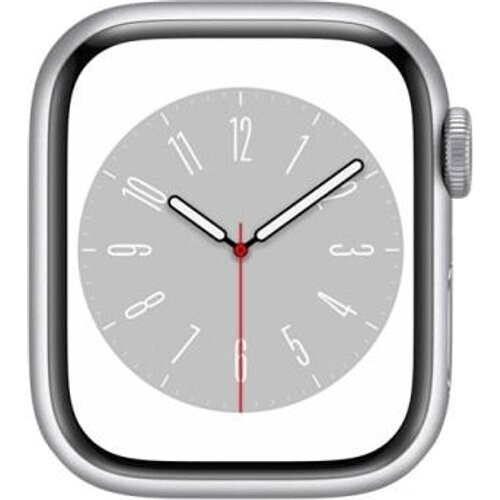 Refurbished Apple Watch Series 9 (2023) - (band niet inbegrepen) - GPS + Cellular 45 mm - Zilver Aluminium Tweedehands