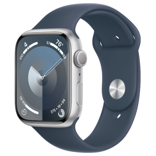 Refurbished Apple Watch Series 9 45 mm Zilver Licht gebruikt Tweedehands
