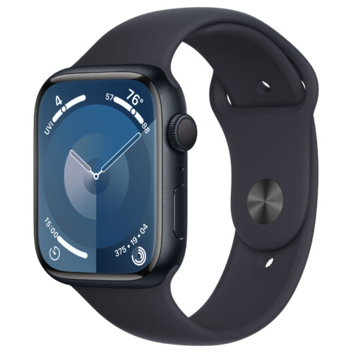 Refurbished Apple Watch Series 9 45 mm Zwart Licht gebruikt Tweedehands