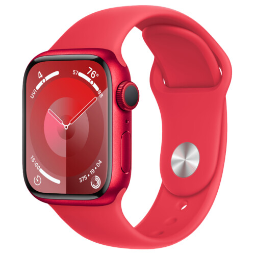Refurbished Apple Watch Series 9 45mm Rood Als nieuw Tweedehands