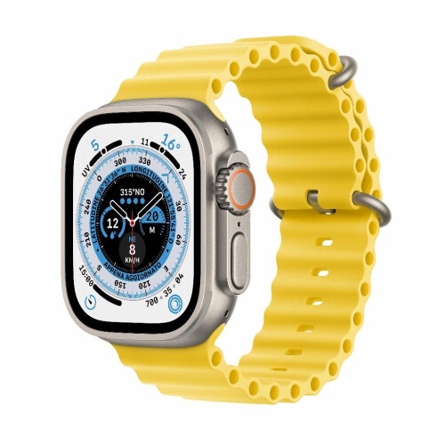 Refurbished Apple Watch Ultra 1 49 mm Ocean Geel Als nieuw Tweedehands